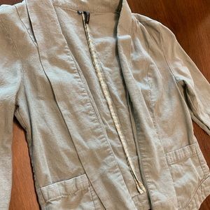 Sage green linen jacket